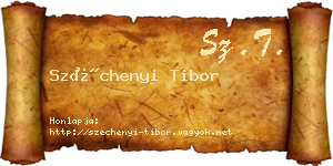 Széchenyi Tibor névjegykártya