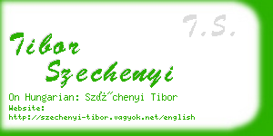 tibor szechenyi business card